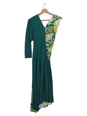 Vorschaubild 2 von Damen Freizeitkleid 34/XS Grün Floral Viskose Elegant