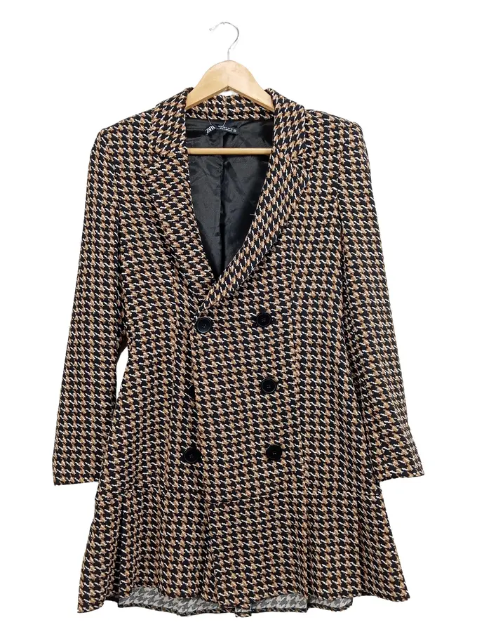 Double Breasted Blazer Zara Blazer Kariert Houndstooth Blazer Zara