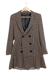 Vorschaubild 1 von Damen Blazer Hahnentrittmuster Business Mehrfarbig Gr. S
