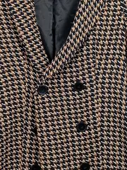Vorschaubild 2 von Damen Blazer Hahnentrittmuster Business Mehrfarbig Gr. S