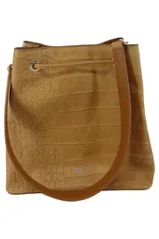 Vorschaubild 2 von CLASS ROBERTO CAVALLI Damen Beuteltasche Braun Leder Kroko-Optik Elegant