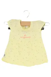 Vorschaubild 1 von ANNIE Mädchen Sommerkleid Gr. 80 Gelb Baumwolle Punkte Krone Casual