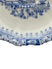 Vorschaubild 3 von Unterteller Porzellan Klassisch Blau Weiß Blumenmuster 15cm
