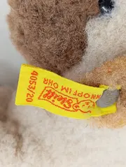 Vorschaubild 2 von Kuscheltier Hund Vintage Beige 13 cm Stofftier Plüschtier Sammler