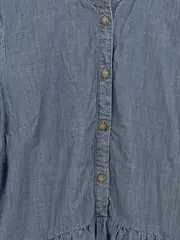 Vorschaubild 3 von Aware by Vero Moda Damen Blusenkleid Jeanskleid Gr. L Blau Baumwolle