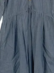 Vorschaubild 2 von Aware by Vero Moda Damen Blusenkleid Jeanskleid Gr. L Blau Baumwolle