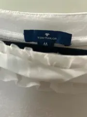 Vorschaubild 8 von Damen T-Shirt Weiß Gr. 38/M mit Rüschen und Schleife