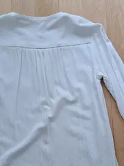 Vorschaubild 6 von Damen Hemdbluse Langarm Gr. 34 Weiß Casual Viskose