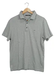 Vorschaubild 1 von Herren Poloshirt Gr. M Grau Casual Kurzarm Polo Shirt