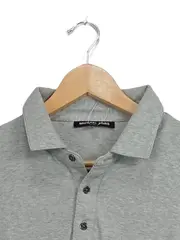 Vorschaubild 2 von Herren Poloshirt Gr. M Grau Casual Kurzarm Polo Shirt