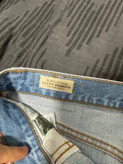 Vorschaubild 5 von Premium Damen Jeansrock Icon Skirt Gr. W28 Hellblau Minirock