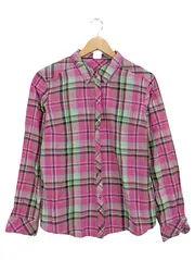 Vorschaubild 1 von Hemdbluse Damen Kariert Langarm Baumwolle Mehrfarbig Gr. 42 XL