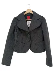 Vorschaubild 1 von Damen Blazer Gr. 34/XS Grau Wolle Klassisch Elegant Kurzjacke