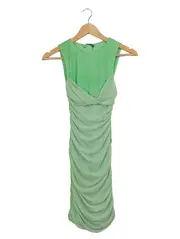 Vorschaubild 1 von Damen Freizeitkleid Grün XS Modern gerafft