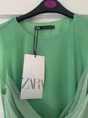 Vorschaubild 5 von Damen Freizeitkleid Grün XS Modern gerafft
