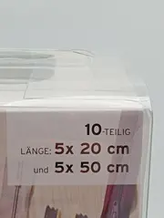 Vorschaubild 3 von Reißverschluss-Set Zip Set 10-teilig Nähzubehör Mehrfarbig 20cm 50cm