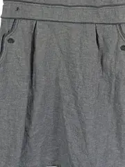 Vorschaubild 3 von EDC Freizeitkleid Damen Grau Gestreift Midikleid Gr. 40/L Baumwolle