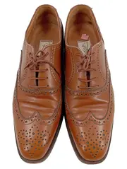 Vorschaubild 4 von Herren Schnürschuhe Brogues Gr. 43 Braun Klassisch Elegant Leder