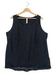 Vorschaubild 1 von Damen Top Gr. 52/XXL Schwarz Casual Elegant mit Spitze