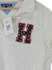 Vorschaubild 4 von Damen Poloshirt Weiß Gr. 2XL mit H Applikation Preppy