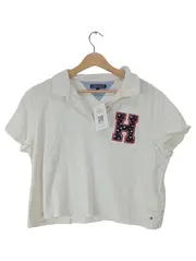Vorschaubild 1 von Damen Poloshirt Weiß Gr. 2XL mit H Applikation Preppy