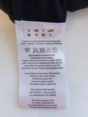 Vorschaubild 4 von Blusenkleid Damen Gr. 36/S Schwarz Seide Elegant Bohemian Pailletten