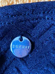 Vorschaubild 3 von Bikini Damen Größe 75A Blau Fischgrätenmuster Bügel-BH Set