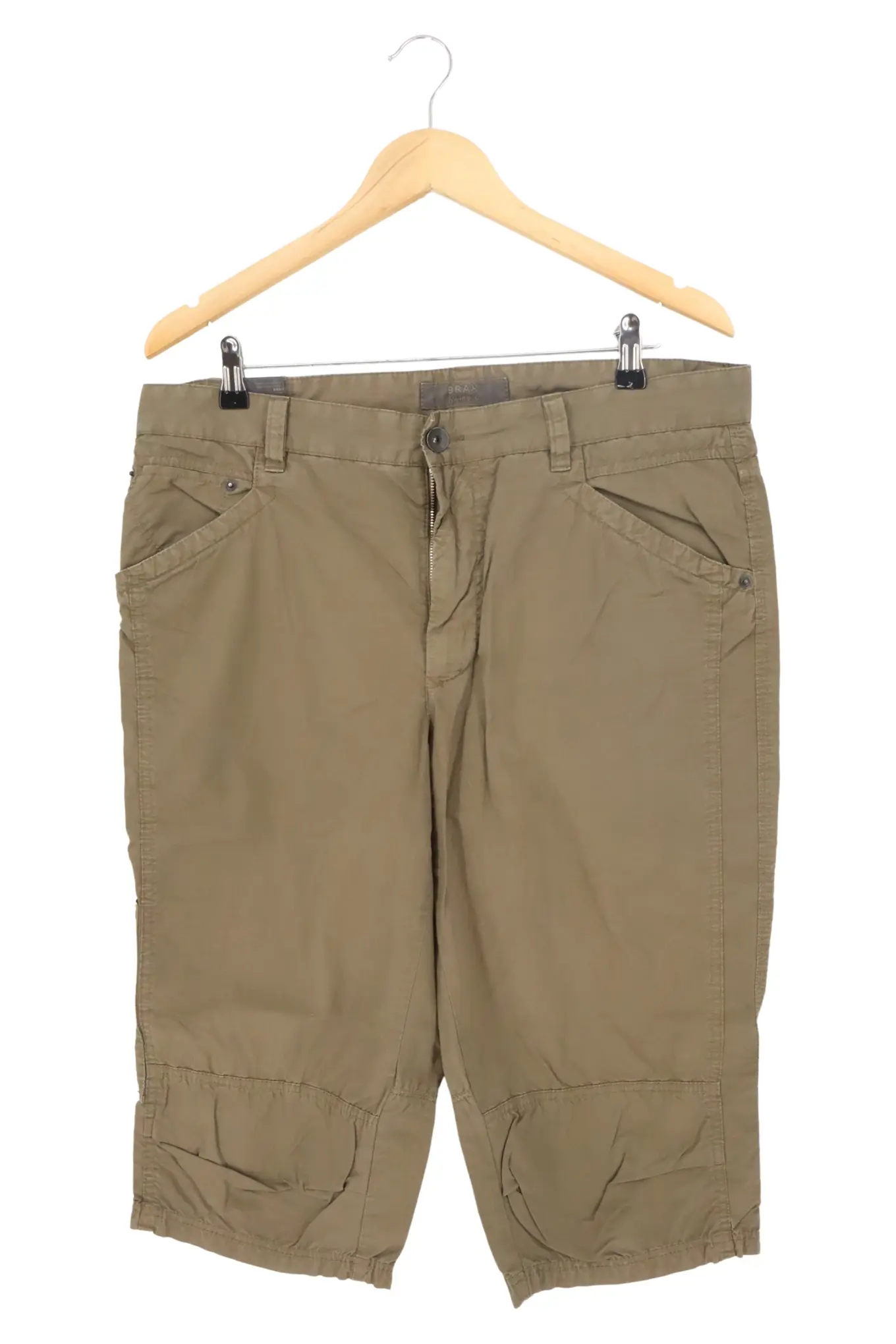 BRAX Herren Cargo Shorts Grün Gr. 54 Baumwolle Casual Outdoor