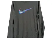 Vorschaubild 3 von Kinder Langarmshirt Gr. 152 Oliv Logo Sport Baumwolle