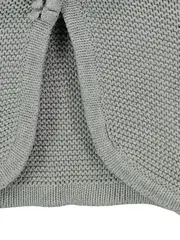 Vorschaubild 2 von Baby Strickjacke Mädchen Gr. 74 (6-12M) Grau Fellkragen Baumwolle