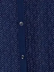 Vorschaubild 5 von Damen Bluse Gr. 40/L Blau Transparent Langarm Knopfleiste