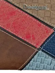 Vorschaubild 5 von Geldbörse Damen Patchwork Mehrfarbig Portemonnaie Reißverschluss