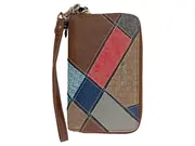 Vorschaubild 1 von Geldbörse Damen Patchwork Mehrfarbig Portemonnaie Reißverschluss