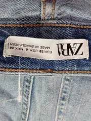 Vorschaubild 3 von Damen Destroyed Jeans Gr. 38 W29 M Blau Casual Ripped Denim