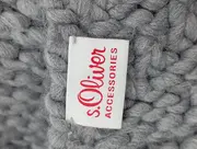 Vorschaubild 2 von Damen Schal Grau Wolle Casual Strickschal Fransen 23x180 cm