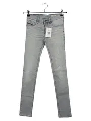 Vorschaubild 1 von Jeans Slim Fit Damen W26 Grau Stretch Skinny Low Waist