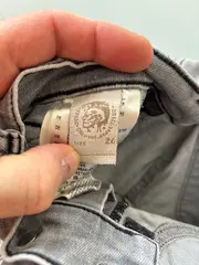 Vorschaubild 3 von Jeans Slim Fit Damen W26 Grau Stretch Skinny Low Waist