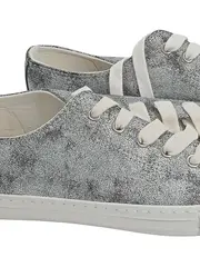 Vorschaubild 3 von Damen Sneaker Silber Gr. 40 Casual Schnürschuhe