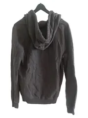 Vorschaubild 2 von Kapuzenpullover Herren S Grau Casual Logo-Print Reißverschluss