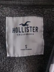 Vorschaubild 3 von Kapuzenpullover Herren S Grau Casual Logo-Print Reißverschluss