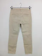 Vorschaubild 3 von Damen Stoffhose Gr. 38 (W29) Beige Casual Reißverschluss