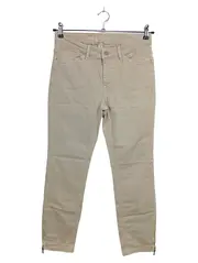 Vorschaubild 1 von Damen Stoffhose Gr. 38 (W29) Beige Casual Reißverschluss