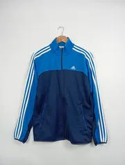 Vorschaubild 2 von Herren Trainingsjacke Blau Gr. 38x40 Sportlich Polyester