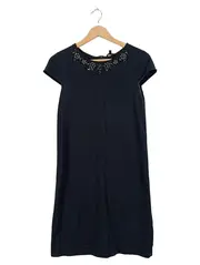 Vorschaubild 1 von Kleid Damen XS Schwarz Perlenbesatz Festlich Elegant
