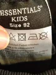 Vorschaubild 5 von The Essentials Club Jogginghose Kinder Gr. 92 Schwarz Grau Baumwolle