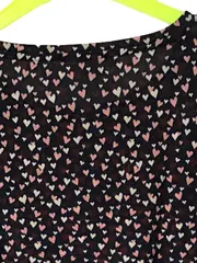 Vorschaubild 5 von Damen T-Shirt Herzmuster Mehrfarbig Gr. L Casual