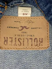 Vorschaubild 3 von Damen Jeansjacke Blau Gr. 34/XS Casual Cropped Denim Jacke