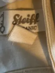 Vorschaubild 3 von Baby Mütze Gr. 56 Beige Baumwolle mit Bär Applikation