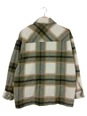 Vorschaubild 2 von Damen Strickjacke Kariert Grün Beige Vintage Gr. 34/XS
