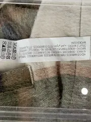 Vorschaubild 6 von Damen Strickjacke Kariert Grün Beige Vintage Gr. 34/XS